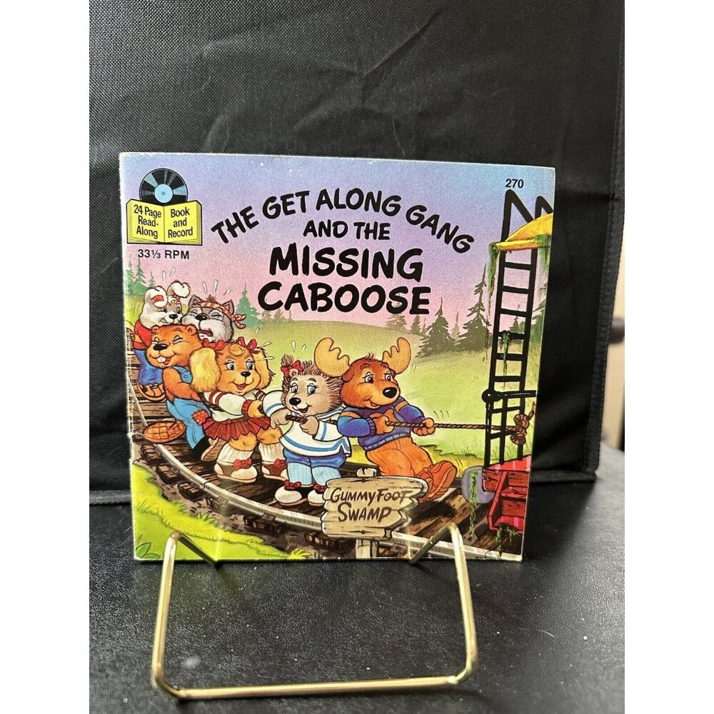 Vintage 1984 THE GET ALONG GANG AND THE MISSING CABOOSE Read Along BOOK‎ ONLY